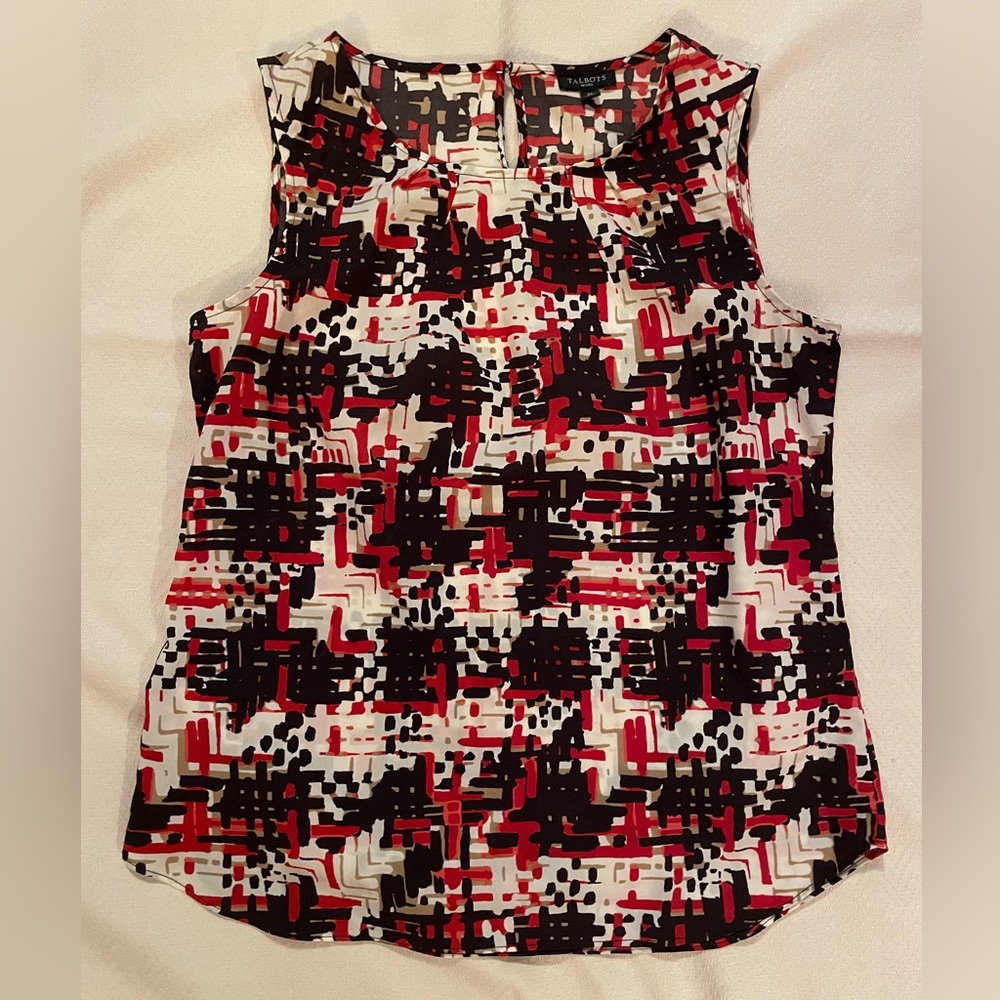 Talbots sleeveless blouse-perfect for fall!